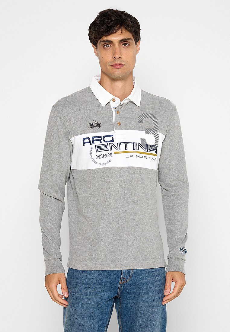 LA MARTINA Poloshirt grijs LA MARTINA Poloshirt grijs