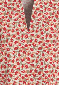 VILA VIPOVA VAL  V-NECK - Blusa - egret val poppy