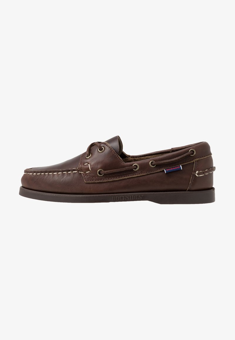 Sebago DOCKSIDES PORTLAND - Chaussures bateau - dark brown