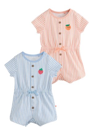 Next REGULAR FIT - ROMPERS 2 PACK - Combinaison - blue/orange striped