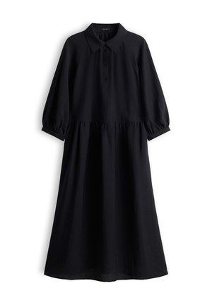 OPUS, LOOSE FIT CRINKLE LOOK - Blusenkleid - black
