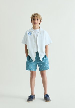 Scalpers, SCALPERS SKULL DELAVE SWIMSUIT KIDS - Zwemshorts - duck