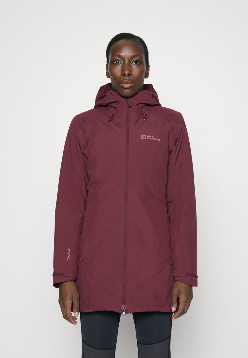 Jack Wolfskin HEIDELSTEIN - Zimní kabát - dark maroon