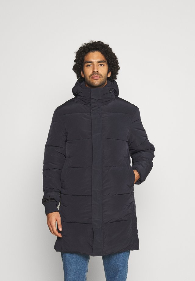 REPREVE LONG HOODED PUFFER JACKET - Winter coat - night