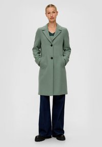 s.Oliver Klassischer Mantel - salbeigrün