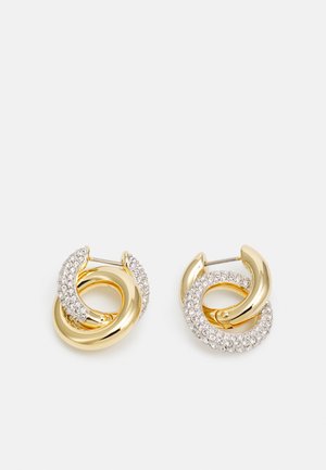 DEXTERA PIERCED EARRINGS HOOP INTERLINKED - Øreringe - gold-coloured