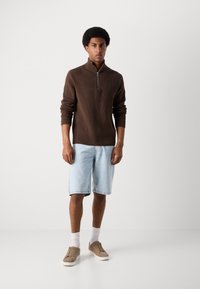 Lindbergh HALF ZIP  - Jumper - brown