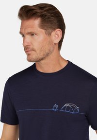 icebreaker Camiseta estampada - midnight navy