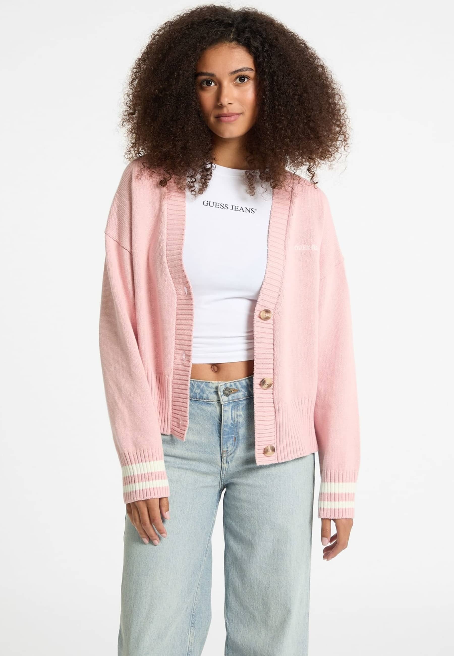 Cardigan Chaqueta Punto Guess Guess Jeans LS VN J EMB CARDI