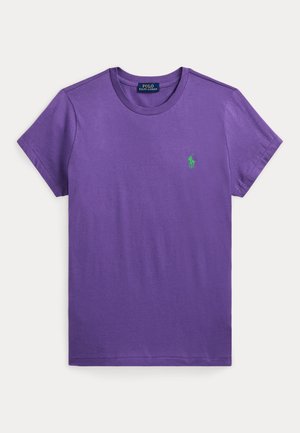 CLASSIC FIT COTTON JERSEY CREWNECK TEE - Basic T-shirt - purple/cactus