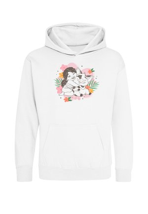 Henry Tiger, MOANA 2 SIMEA AND PUA FLORAL - Kapuzenpullover - arctic white