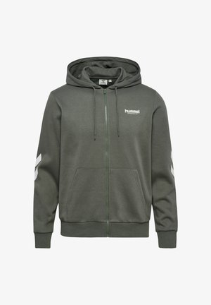 Hummel, HUMMEL HMLLEGACY 2.0 ZIP HOODIE - Zip-up sweatshirt - castor gray