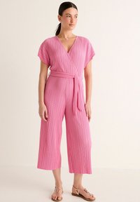 Next PLISSE SHORT SLEEVE - REGULAR FI - Overal - pink