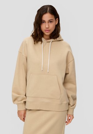 LOOSE FIT - Pulover s kapuco - beige