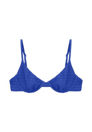 TEXTURED - Bikinitop - blue