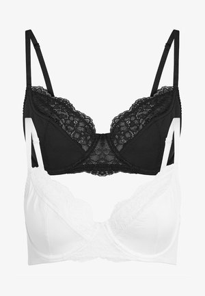 GEORGIE NON PADDED FULL CUP TWO PACK - Underwired bra - black