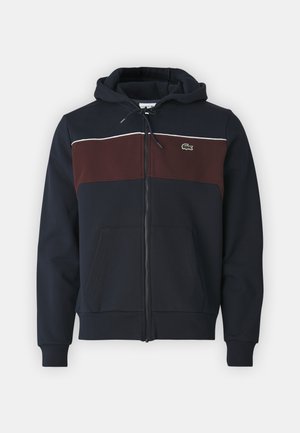 Felpa con zip - navy blue/expresso