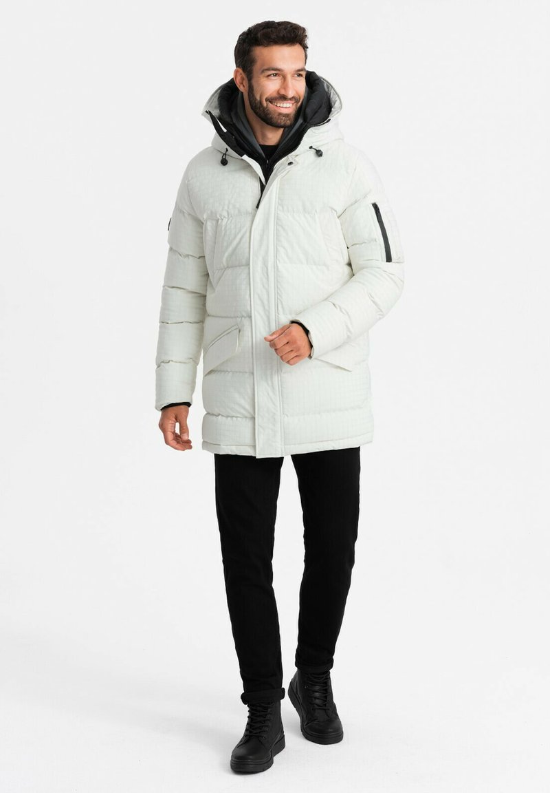 Ombre Winter coat white Zalando