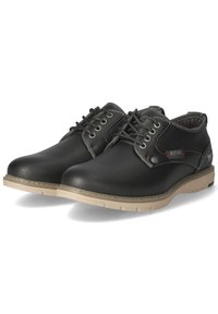 Mustang Sneakers Stringate Basse Donna - Tela, Suola In Gomma, Design Derby Con Cuciture Decorative