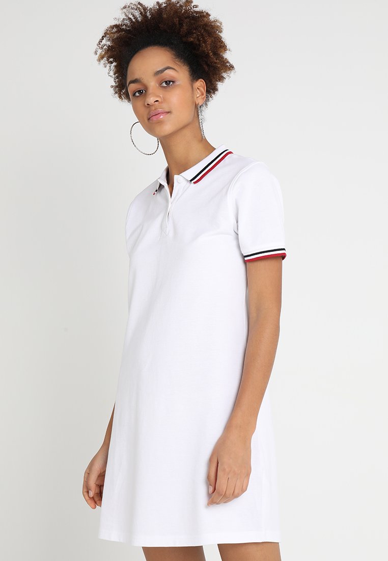 Urban Classics LADIES POLO DRESS - Päevakleit - white