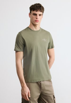 CLASSIC MICRO MONO - Βασικό μπλουζάκι - dusty olive