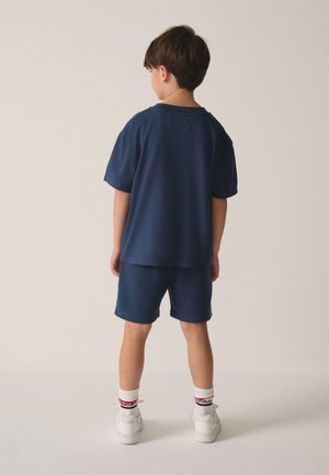 Superdry & Co, REGULAR FIT - TOP AND T-SHIRT SET  . - Træningsbukser - navy