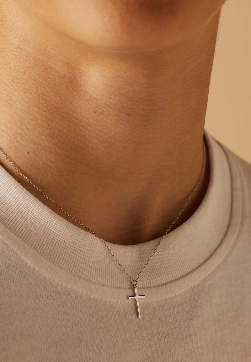 Lucardi SET - Necklace - silver coloured