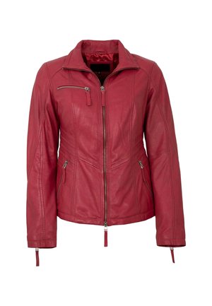MAURA - Lederjacke - rot
