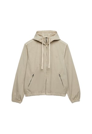 Superdry & Co, HOODED WASHED  - Chaqueta fina - peyote beige
