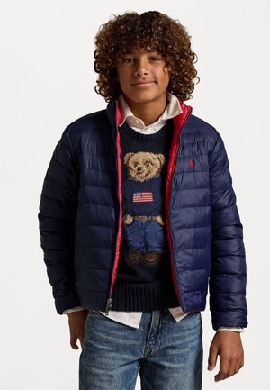 P-LAYER 2 REVERSIBLE QUILTED JACKET - Chaqueta de entretiempo - newport navy/red