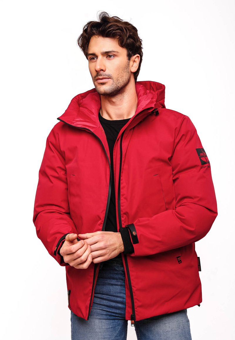 STONE HARBOUR - Winter jacket - chili red, Enlarge