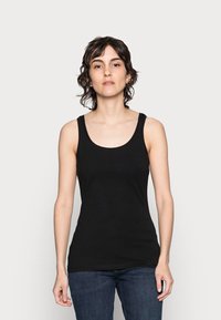 Anna Field BASIC TANK 3 PACK - Top - black/white/light blue