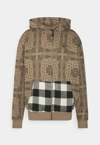 Zip-up sweatshirt - dark taupe