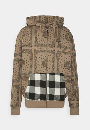 Sweatjacke - dark taupe