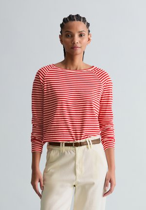 GESTREIFTES AUS LOOSE  - Longsleeve - light red