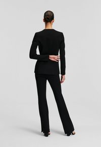 KARL LAGERFELD TAILORED PUNTO - Hlače - black