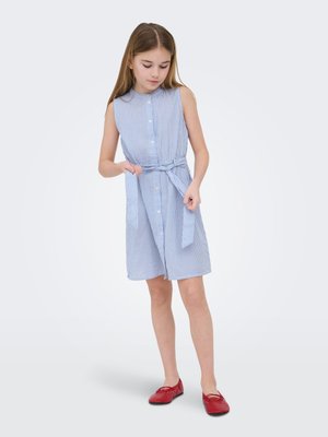 ONLY GIRLS, KLEID KOGSMILLA KURZES KLEID - Košilové šaty - cloud dancer