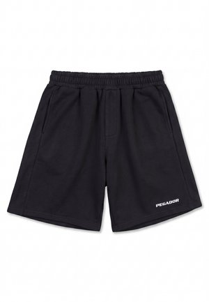 Pegador, LOGO HEAVY  - Lühikesed püksid - washed black/white gum