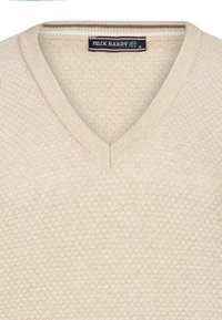Felix Hardy V-NECK - Strickpullover - beige