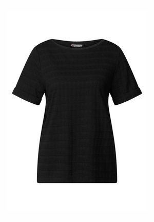 Street One STRUKTURS - T-shirts basic - schwarz