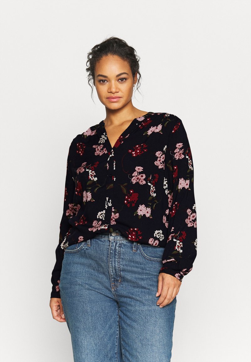 ONLY CARMAKOMA JULES BLUSE - SORT main image 1
