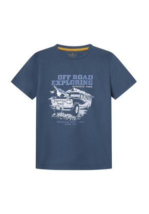 Print T-shirt - dark denim blue