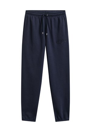 GANT, TONAL SHIELD - Παντελόνι φόρμας - evening blue