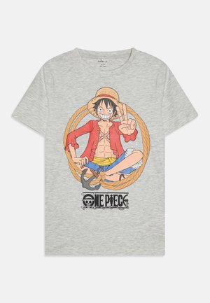 Name it NKMJAO ONEPIECE - T-shirt imprimé - light grey melange