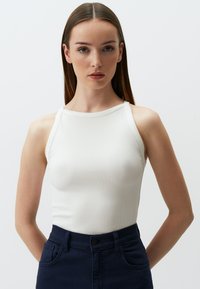 Jimmy Key SLIM FIT HALTER NECK BASIC - Top - white