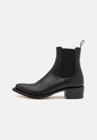 BOOTS - Botine cowboy/biker - black