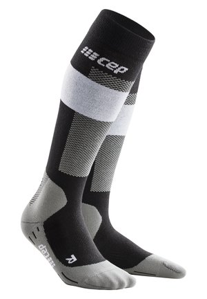 MERINO COMPRESSION SOCKS SKI KNEE-HIGH MEN - MADE IN GERMANY - Sports socks - grey