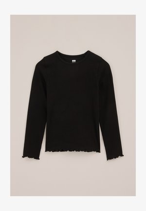WE Fashion, Pikkade varrukatega topp - black