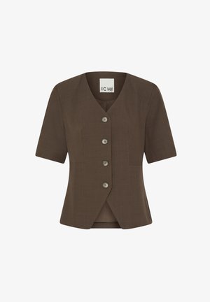 ICHI, IHFAVA SS BL - Gilet - slate black melange