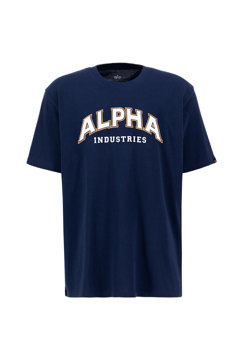 alpha industries T-shirt print blauw